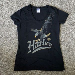 Harley Davidson black womens T-shirt